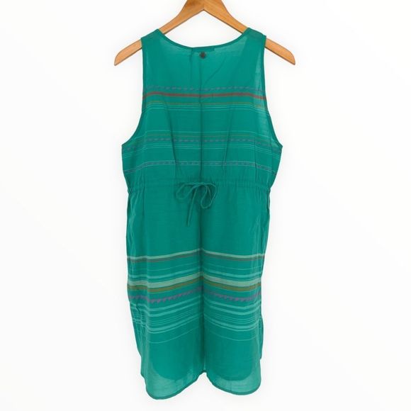 Prana Marigold Tunic Turquoise Striped Embroidered NWT size Small - Picture 8 of 12